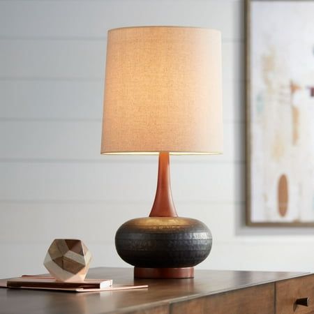 360 Lighting Andi Modern Mid Century Table Lamp 24 1/2 Table Lamps For Bedroom Nightstand Ideas, Modern Bedside Table Lamps, Mid Century Modern Lamp, Brown Lamps, Mid Century Modern Table Lamps, Vinyl Room, Red Oak Wood, Mid Century Table Lamp, Mid Century Table