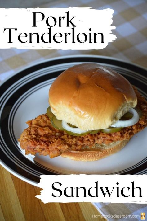 Breaded Pork Tenderloin, Tenderloin Sandwich, Fried Pork Tenderloin, Pork Chop Sandwiches, Pork Tenderloin Sandwich, Breaded Pork Chops, Pork Loin Recipes, Pork Cutlets, Tenderloin Recipes