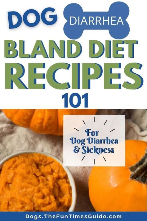 A list of dog bland diet recipes that work best for dog diarrhea, upset tummy, and post-surgery recovery. Dog Bland Diet Recipes, Bland Dog Food Recipe, Bland Food Diet, Low Calorie Dog Food, Food Diet Recipes, Recipes For Dogs, Sick Food, Bland Diet Recipes, Brat Diet