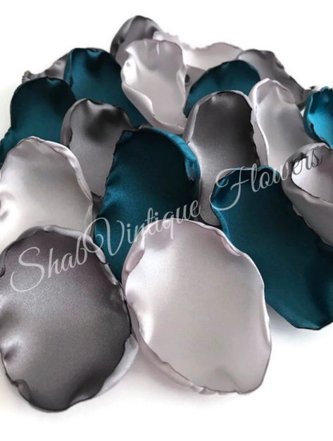 Teal And Grey Wedding, Fall Rustic Wedding, Wedding Aisle Decor, Flower Girl Petals, Bridal Shower Tables, Dessert Table Decor, Special Events Decor, Wedding Aisle Decorations, Teal Wedding