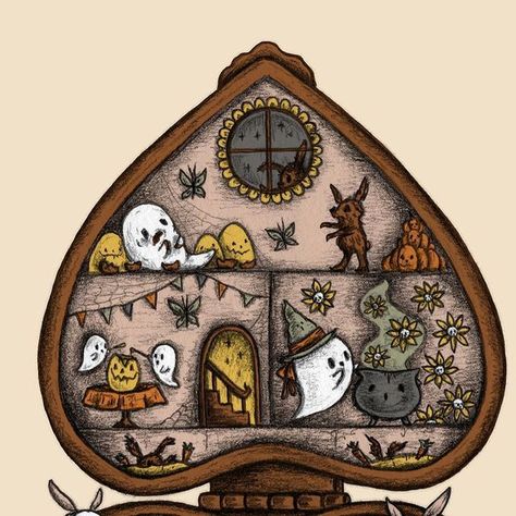 Art Inspo Painting, Halloween Widget, Spooky Nail, Art To Print, Ghosts Halloween, Polly Pockets, Spooky Things, Halloween Coffin, Halloween Wallpapers