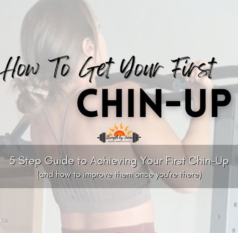 Achieve pull-ups and chin-ups with ease with these 5 steps! Chin Ups For Beginners, Chin Up, Pull Up, Pull Ups, Step Guide