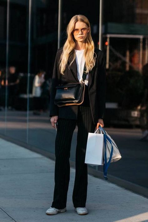 Summer Fashion Week, Blazer Street Style, Style Pinterest, New York Fashion Week Street Style, New York Street Style, Model Street Style, Looks Street Style, Estilo Chic, Ootd Style