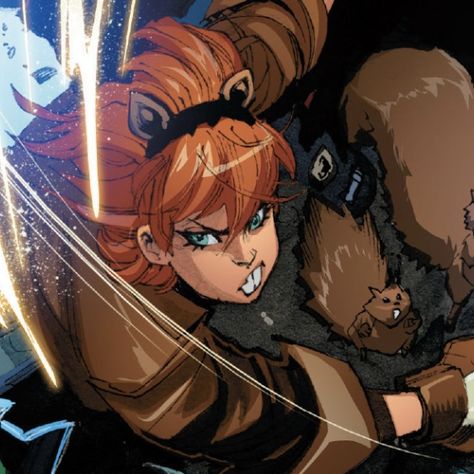 Squirrel Girl Art, Squirrel Girl Icon, Squirrel Girl Fanart, Squirrel Girl Marvel Rivals, Squirrel Pfp, Squirrel Girl Comic, Squirrel Girl Marvel, Doreen Green, Unbeatable Squirrel Girl