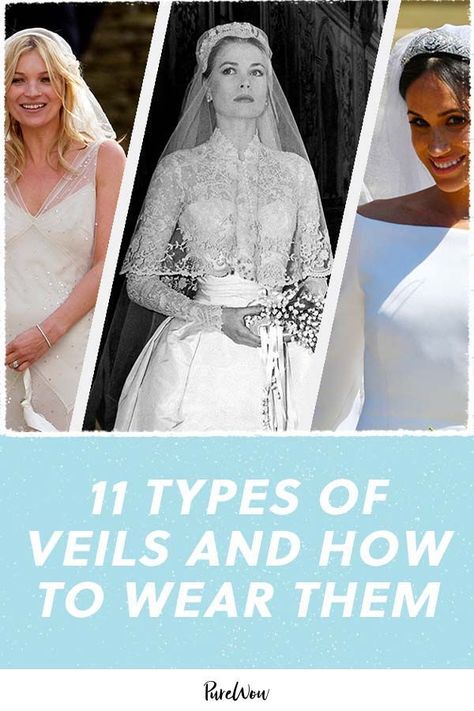 Wedding Veils Blusher, Short Wedding Veil Ideas, Different Ways To Wear A Veil, Different Types Of Wedding Veils, Vintage Wedding Veils And Headpieces, Bridal Veil With Hair Down, Alternatives To Veils, Cap Wedding Veil, Types Of Veil