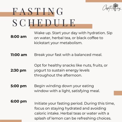 🕰️ A Day in the Life of Intermittent Fasting 🍽️ Curious about what a typical day looks like when practicing intermittent fasting? Here's a glimpse into the 16/8 method, one of the most popular IF schedules: 7 AM: Wake up and hydrate with water or unsweetened tea ☕ 8 AM - 12 PM: Continue fasting, staying hydrated. Use this time for productive work, exercise, or self-care. 💪 12 PM: Break your fast with a nutritious, balanced meal. Focus on whole foods, lean proteins, healthy fats, and fiber... Intermittent Fasting 16/8, Productive Work, Staying Hydrated, Balanced Meals, 12 Pm, Lean Protein, Day In The Life, Whole Foods, A Typical