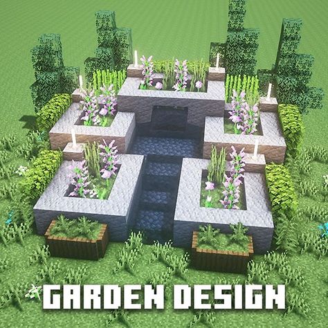 ExecutiveTree-MinecraftBuilds on Instagram: “Minecraft: Garden Design . 3 variations of a garden design. You guys liked my previous plant decoration so here’s are similar ones! Comment…” Chalet Minecraft, Minecraft Garden Ideas, Garden Minecraft, Construction Minecraft, Minecraft Garden, Minecraft Decoration, Rumah Minecraft Sederhana, Minecraft Interior Design, Minecraft House Plans