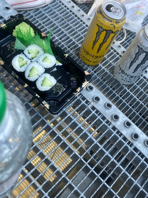 #sushi #monster #energy #aesthetic #picnic Monster Energy Aesthetic, Sushi Monster, Energy Aesthetic, Aesthetic Picnic, Monster Energy, Energy, Quick Saves