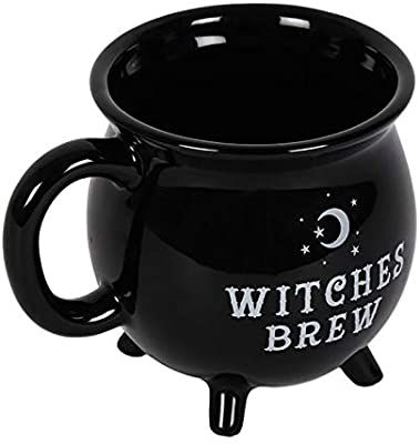 Witches Brew Cauldron Mug: Amazon.co.uk: Kitchen & Home Cauldron Mug, Leaky Cauldron, Witch Coffee, The Black Cauldron, Witches Cauldron, Witch's Brew, Coffee Black, Witches Brew, Halloween Mug