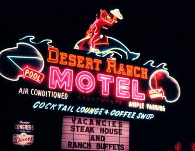 Desert Motel, Desert Ranch, Nights Aesthetic, Americana Aesthetic, Vintage Desert, Vintage Vegas, Vintage Americana, Trailer Park, Saint Petersburg