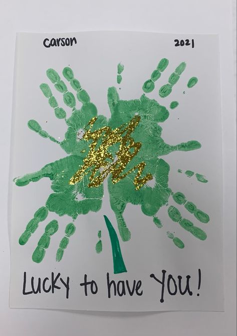 First St Patricks Day Baby Crafts, Four Leaf Clover Crafts For Toddlers, March Art Activities For Preschoolers, St Paddy’s Day Crafts For Toddlers, Toddler St Pattys Day Crafts, St Patricks Preschool Craft, Toddler March Art, St Patrick’s Day Daycare Crafts, Saint Patricks Day Ideas For Kids