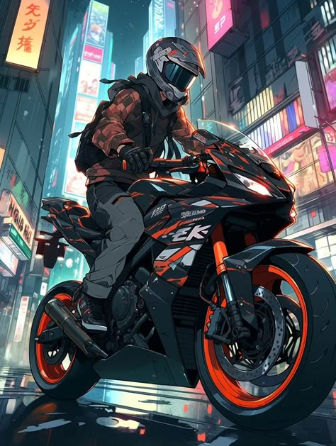 Kakariko Village, Anime Motorcycle, Ghost Rider Wallpaper, Motorbike Art, Motorcycle Drawing, Image Moto, Bike Aesthetic, Motorcycle Aesthetic, Futuristic Motorcycle