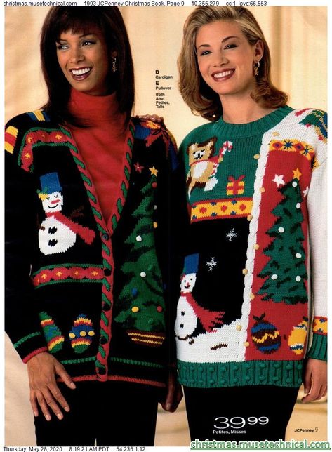 90 Christmas Outfit, 1980s Christmas Outfit, 80s Christmas Fashion, 80s Christmas Aesthetic Outfits, 80s Christmas Party Outfit, Ugly Christmas Sweaters Aesthetic, Ugly Christmas Sweater Aesthetic, Vintage Christmas Fashion, 90s Christmas Aesthetic Outfits