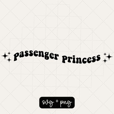 Passenger princess svg, car decal svg, wavy svg, trendy wavy svg, sublimation svg, cute de #svg #svgquotes #svgideas #svgfiles #freesvg #svgdesigns Sticker Svg Vinyl Decals, Cricut Selling Ideas, Things To Make And Sell With Cricut, Cricut Decal Ideas, Cricut Car Decals, Vinyl Decals Ideas, Cricut Designs For Shirts, Svg Shirt Ideas, Motel Keychain Svg