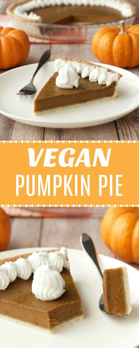 Rich and perfectly creamy vegan pumpkin pie. Wonderfully spiced and flavorful this delicious pie is perfect for the holidays. #vegan #dairyfree #pumpkinpie | lovingitvegan.com Vegan Pumpkin Pie Recipe, Pumpkin Coconut, Best Pumpkin Pie, Vegan Pumpkin Pie, Pumpkin Pie Recipe, Thanksgiving Recipe, Vegan Thanksgiving Recipes, Vegan Pie, Low Carb Dessert