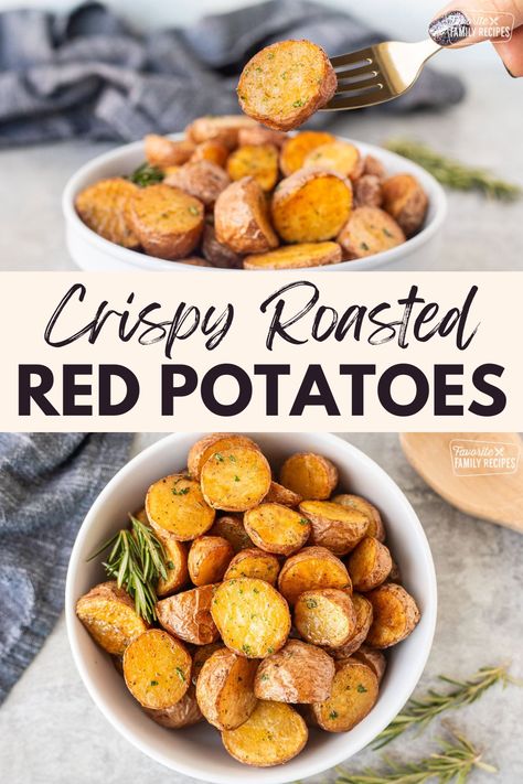 Crispy Roasted red potatoes are one of my favorite side dishes because they’re so easy to make and they go with just about any meal. The edges get perfectly crispy while the insides stay soft and creamy. Red potatoes are ideal for roasting because their thin skin crisps up beautifully, and their naturally buttery flavor makes them absolutely delicious. This simple, versatile potato side dish is a must-try for any roasted vegetable fan! Brussel Sprouts Roasted, Oven Roasted Red Potatoes, Veggie Bake, Grilled Carrots, Potato Side Dish, Roasted Red Potatoes, Baked Veggies, Homemade Soups, Lime Rice