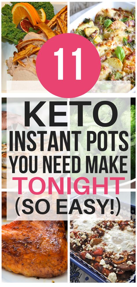 Tired of complicated recipes? Try these super easy keto instant pot recipes that will make weeknights a breeze! #keto #ketorecipes #ketodiet #ketoinstantpot #ketoeasy #recipesfordinner #weightlossinspiration Healthy Instant Pot Meals, Easy Keto Instant Pot Recipes, Pressure Cooker Meals, Keto Instant Pot Recipes, Instant Pot Meals, Low Carb Instant Pot Recipes, Keto Instant Pot, Healthy Instant Pot, Low Carb Diets