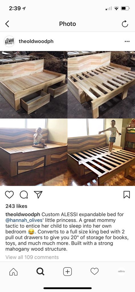 Couch Into Bed Diy, Built In Pull Out Bed, Diy Camper Couch Bed, Tiny Home Pull Out Bed, Diy Pull Out Couch, Skoolie Couch Bed, Diy Sofa Bed Frame, Diy Couch To Bed, Diy Rv Couch Bed