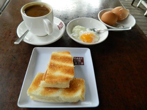 How to have your Kaya toast and eat it - read our review of this Singaporean traditional breakfast on the blog! Kaya Toast, Traditional Breakfast, Korean Food, Aesthetic Food, Follow Us, French Toast, Singapore, Toast, To Start