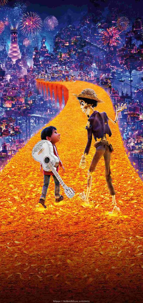 Coco Scenes, Coco Wallpaper Aesthetic, Disney Coco Art, Coco Aesthetic Wallpaper, Coco Disney Wallpapers, Coco Movie Art, Coco Movie Wallpapers, Coco Wallpaper Disney, Coco Aesthetic Disney