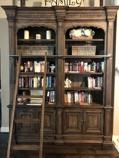 Vintage Book Shelves, Ornate Bookshelf, Fancy Bookshelf, Bookshelf Classic, Vintage Book Case, Vintage Bookshelves, Vintage Book Shelf, Classic Bookshelf, Vintage Home Library