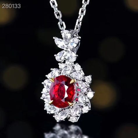 Introducing "Royal Majesty" – Exquisite GUILD-Certified 18k 1.01 Carat Untreated Natural Ruby Pendant Without Chain! Elevate your style with our luxurious 18k white gold pendant featuring a 1.01 carat untreated natural ruby, certified by GUILD. This masterpiece is perfect for discerning individuals who appreciate unparalleled quality and elegance. Product Highlights: - Certification: GUILD Certified - Main Stone: 1.01 Carat Untreated Natural Ruby - Side Stones: - 10 pieces of 0.08 Carat N... Gold Experience, Heart Wedding Rings, Morganite Pendant, Morganite Diamond, White Gold Pendant, Ruby Pendant, Pink Morganite, Exclusive Jewelry, Diamond Drops