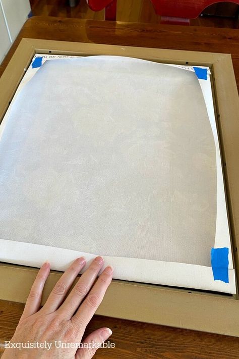 Folding A Canvas For Framing Diy Frame For Canvas Painting, How To Frame Canvas Prints, How To Stretch Canvas, Frame For Canvas Painting, How To Frame A Canvas Painting, How To Frame Canvas Art, Frame A Canvas Painting, Stretch Canvas Diy, Canvas Stretching