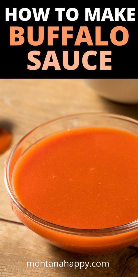 Buffalo Sauce Recipe Easy, Buffalo Wings Sauce Recipe, Franks Buffalo Sauce, Buffalo Chicken Sauce, Dill Sauce For Salmon, Buffalo Sauce Recipe, Wing Sauce Recipes, Homemade Pesto Sauce, Buffalo Recipe