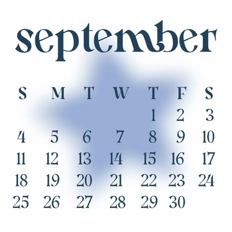 Widget Calendar 2023, Blue Calendar Widget, September Calendar Widget, Blue Calendar Icon, September Widget, Calendar Clipart, Blue Calendar, September Wallpaper, Aesthetic Widgets