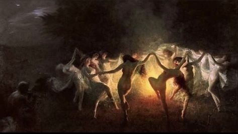 Joseph Tomanek, Witches Dance, Walpurgis Night, Dance Fever, Women Dancing, Witch Coven, Art Witch, Gothic Tattoo, Occult Art