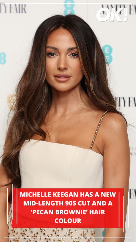 Michelle Keegan Hair 2023, Michelle Keegan Hair Colour, Michelle Keegan Hair Fool Me Once, Brownie Hair, Michelle Keegan Hair, 90s Cut, Brunette Hair With Highlights, Michelle Keegan, 90s Looks