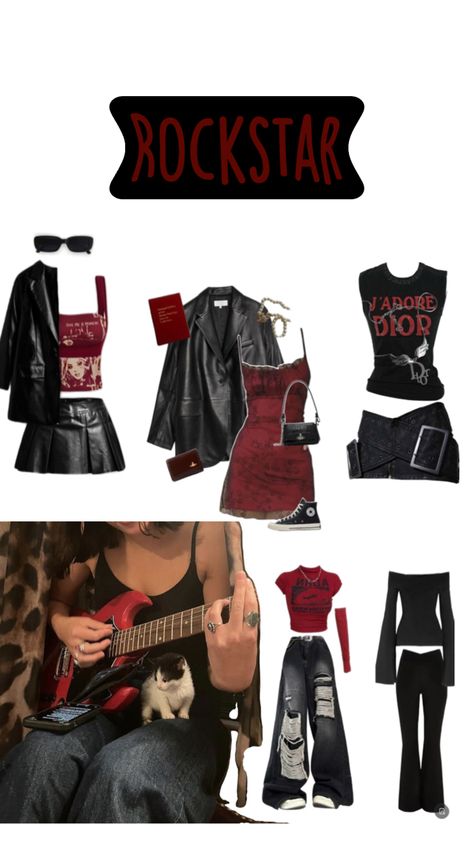 Aries Outfits, Rock Star Outfit, Afro Punk Fashion, Rockstar Aesthetic, Look Rock, Rock Outfits, Swaggy Outfits, Clothes And Accessories, Rock Star