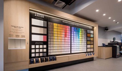 Design Center Showroom, Creative Studio Space, Living Room Lighting Design, Small Office Design Interior, Paint Store, Retail Space Design, Cmf Design, Small Balcony Design, Retail Inspiration