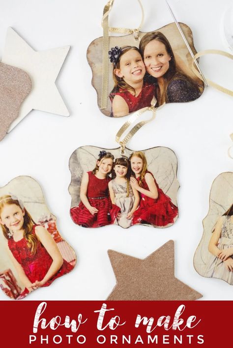 DIY Photo Ornaments - How To Turn Your Photos Into Beautiful Christmas Ornaments - 5 Minutes for Mom Photo Transfer Ornaments, Diy Photo Ornaments, Pitbull Drawing, Picture Christmas Ornaments, How To Make Photo, Photo Frame Ornaments, Beautiful Christmas Ornaments, Photo Crafts, Picture Ornaments