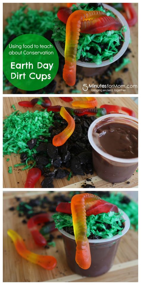 Dirt Cups for Earth Day Earth Day Activities For Kids, Oreo Dirt, Dirt Cups, Earth Week, Earth Day Projects, Eco Friendly Shopping Bags, Earth Day Crafts, Earth Day Activities, Chocolate Pudding