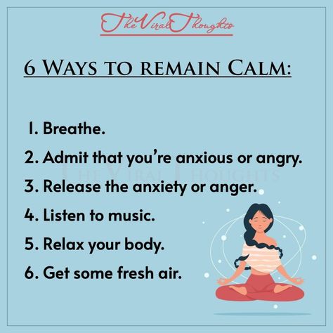 How To Remain Calm When Angry, How To Calm Down When Angry, Remain Calm, Anger Issues, Listen To Music, Write It Down, Mental And Emotional Health, Calm Down, Management Tips