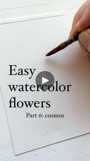 2.4K views · 56 reactions | Easy watercolour flowers. This is not mine but this tutorial actually so helpful. | Siam The Artist | The.Wav · Goodbye