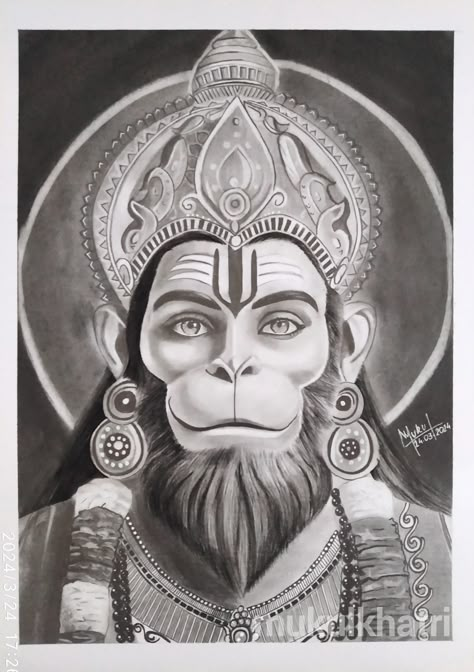 Hanuman Sketch Pencil, Hanuman Ji Sketch Pencil, Hanuman Sketch Art, Gods Drawing Sketch, Hanuman Ji Drawing Sketch, Hanuman Drawing Sketch, Hanuman Portrait, Lord Hanuman Sketch, Hanumanji Sketch