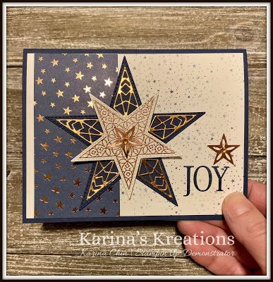 Karina's Kreations: Stampin'Up So Many Stars Christmas Card Pop Up Christmas Cards, Christmas Cards Kids, Star Cards, Homemade Christmas Cards, Stampin Up Christmas Cards, Christmas Card Crafts, Printable Christmas Cards, Diy Christmas Cards, Card Christmas