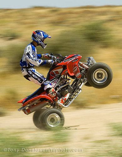 ATV Wheelie by photonyd, via Flickr Atv Motocross, Sport Atv, Four Wheeling, Motocross Love, Yamaha Banshee, 4 Wheelers, Photography Outdoor, Four Wheelers, 4 Wheeler