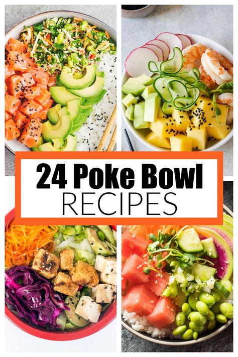 Sushi Salad Bowl, Breakfast Poke Bowl, Sushi Recipes Bowl, Poke Fish Recipes, Yum Yum Bowl Recipe, California Roll Poke Bowl, Korean Poke Bowl, Poke Bowl Tuna Recipe, Poke Bowl Noodles