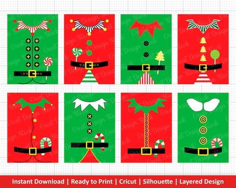 Christmas Elf Costume Svg Bundle Elf Costume (Instant Download) - Etsy Elf Shirt Svg, Elf Shirt Ideas, Elf Suit, Elf Outfit, Christmas Elf Costume, Sequencing Pictures, Elf T Shirt, Creative Gift Wraps, Elf Shirt