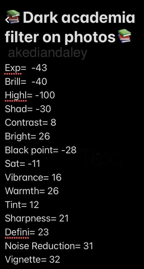 Dark Camera Roll Filter, Iphone Presets Camera Roll Dark, Dark Academia Camera Roll Filter, Fantasy Filter Camera Roll, Brown Filter Camera Roll, Dark Iphone Filter, Dark Academia Filter Iphone, Camera Roll Editing Dark, Dark Aesthetic Filter Camera Roll