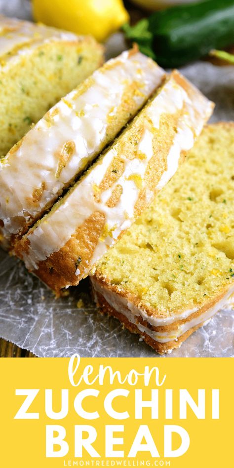 This Lemon Zucchini Bread combines two favorites in one delicious loaf of bread! This quick snack or easy breakfast idea is a great way to sneak in extra veggies and will be a favorite with the whole family.