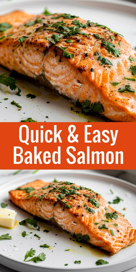 Discover the natural goodness of salmon with this healthy and flavorful oven-baked recipe, perfect for any meal. Best Way To Prepare Salmon, Salmon Recipe Oven, Perfect Salmon In The Oven, Baked Salmon Recipes Easy, Baked Salmon Crispy Skin, Bake Salmon Recipes, Oven Roasted Salmon Recipes, Baking Frozen Salmon In Oven, Salmon In The Oven Easy