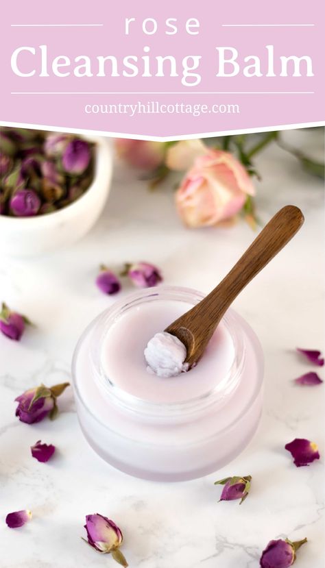 DIY Rose Cleansing Balm Make Up Diy, Diy Makeup Remover, Diy Rose, Diy Kosmetik, Diy Roses, Diy Beauty Recipes, Pamper Yourself, Diy Skincare, Image Skincare