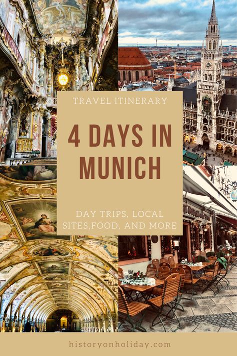 Headed to the Bavarian capital? Check out my four day itinerary for Munich's local sites, nearby day trips, lodging, and food! Germany Honeymoon, Munich Itinerary, Munich Summer, Munich Germany Travel, Switzerland Trip, October Events, Europe Trip Planning, Munich Travel, October Fest