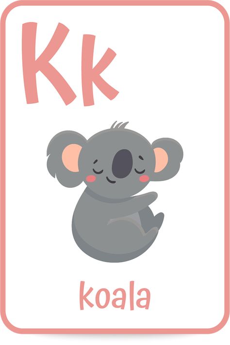 Letter B Books, Preschool Letter K, Letter K Words, Flashcard Template, Teacher Prints, K Words, Letter K Crafts, Alphabet Banner, K Letter