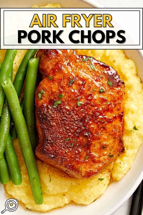 Air Fryer Pork Chops Recipes For Air Fryer, Pork Chop Seasoning, Pork Dinners, Air Fryer Pork, Air Fryer Pork Chops, Juicy Pork Chops, Baked Pork Chops, Baked Pork, Chicken Meal Prep