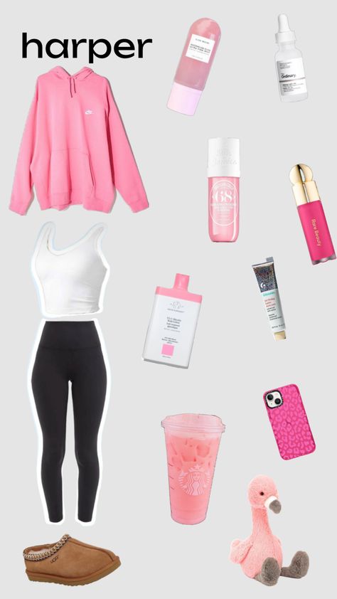 outfit by name part 3! #beauty #outfitinspo #preppy #harper #pink #aesthetic Preppy Harper, Pink Aesthetic, My Name, Your Name, Energy, Pink, Beauty